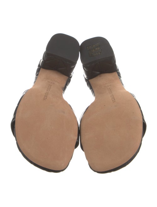 Bottega Veneta Intrecciato Weave Leather Slides