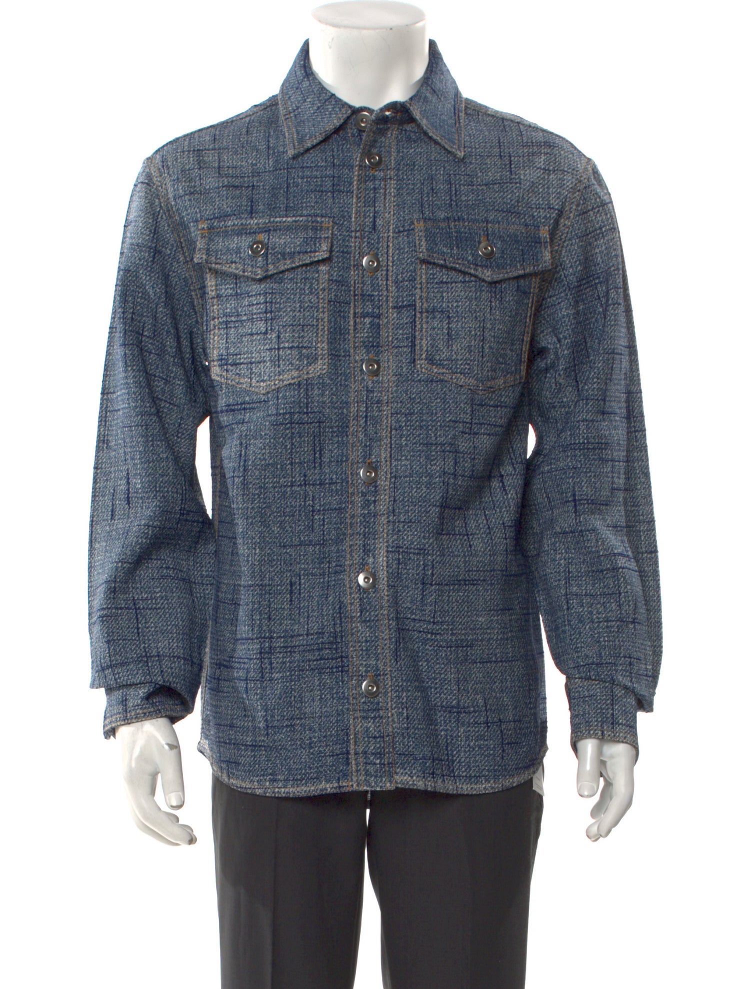 Bottega Veneta Long Sleeve Denim Shirt