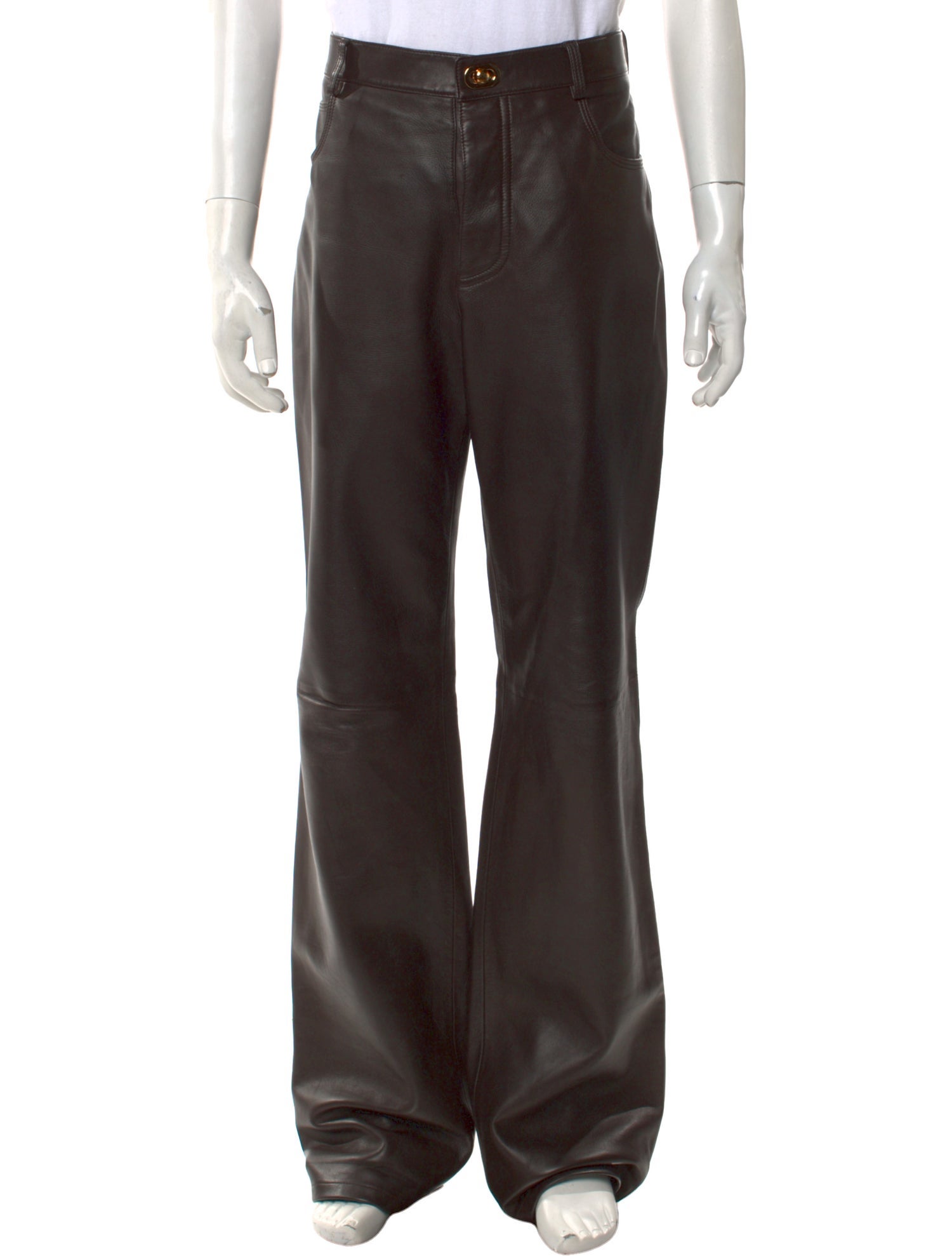 Bottega Veneta Lamb Leather Chinos