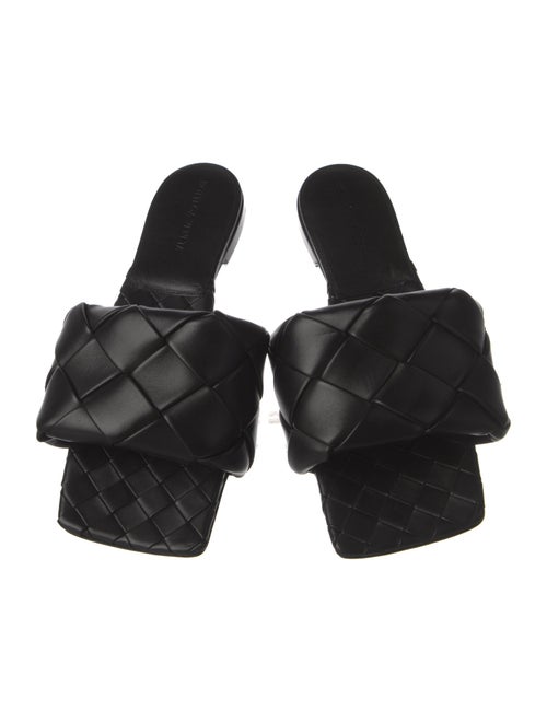 Bottega Veneta Intrecciato Weave Leather Slides