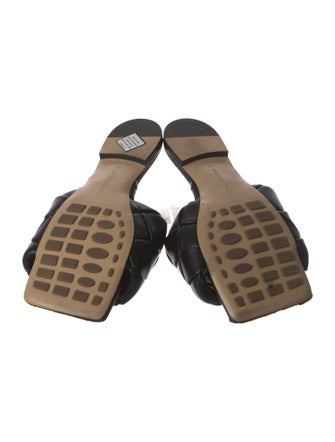 Bottega Veneta Intrecciato Weave Leather Slides