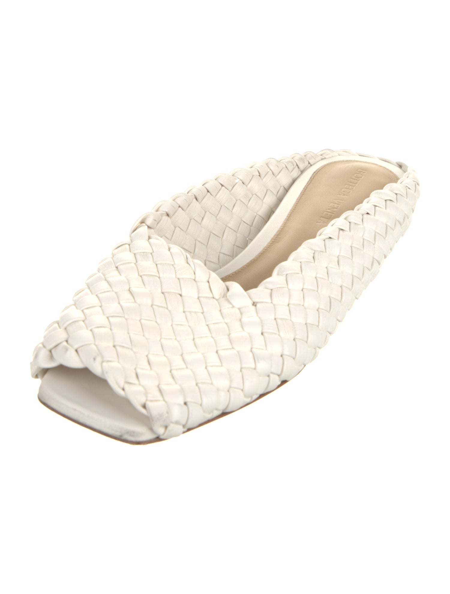 Bottega Veneta Intrecciato Weave Leather Flats