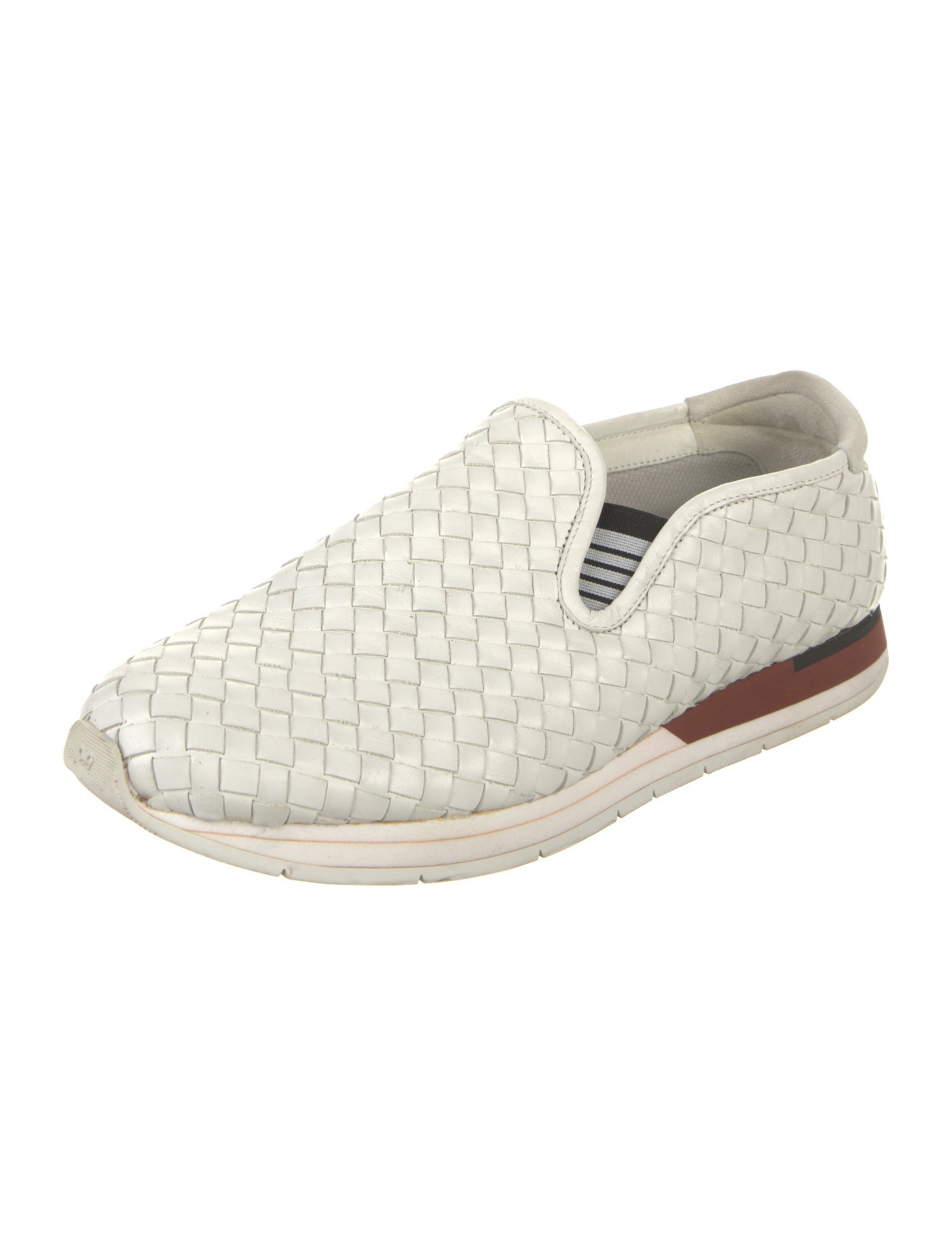 Bottega Veneta Intrecciato Weave Leather Sneakers