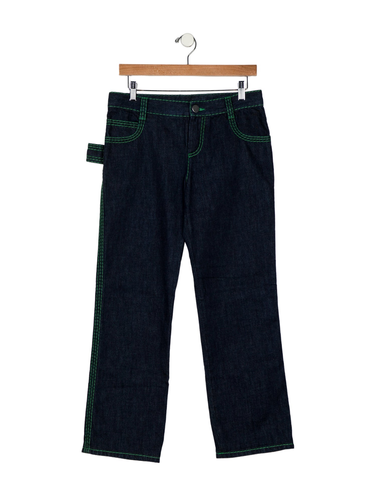 Bottega Veneta Mid-Rise Straight Leg Jeans