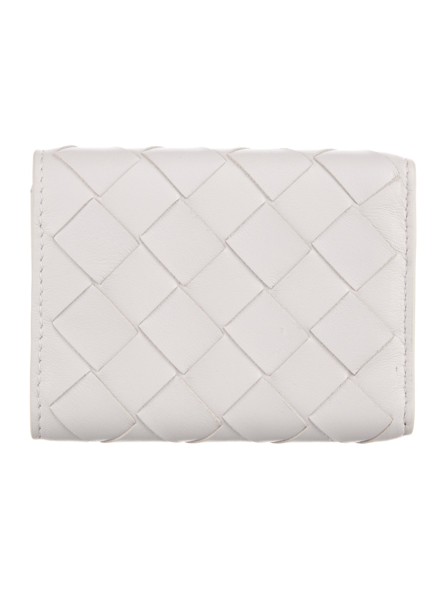 Bottega Veneta Intrecciato Weave Leather Compact Wallet