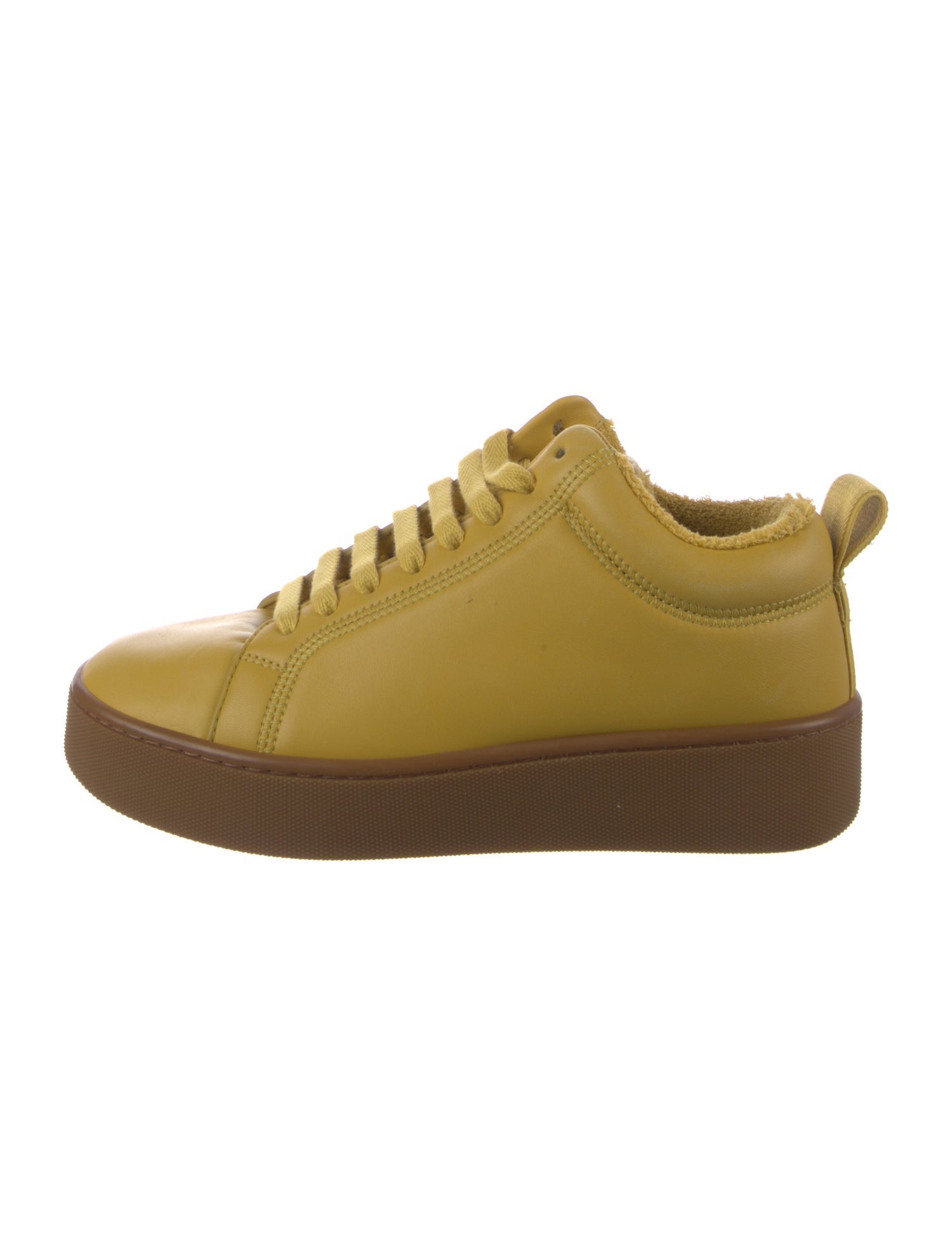 Bottega Veneta Leather Colorblock Pattern Sneakers