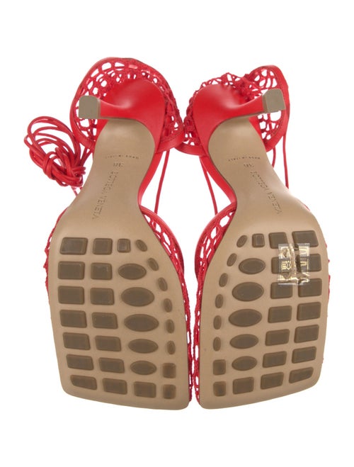 Bottega Veneta Mesh Leather Trim Embellishment D'Orsay Pumps