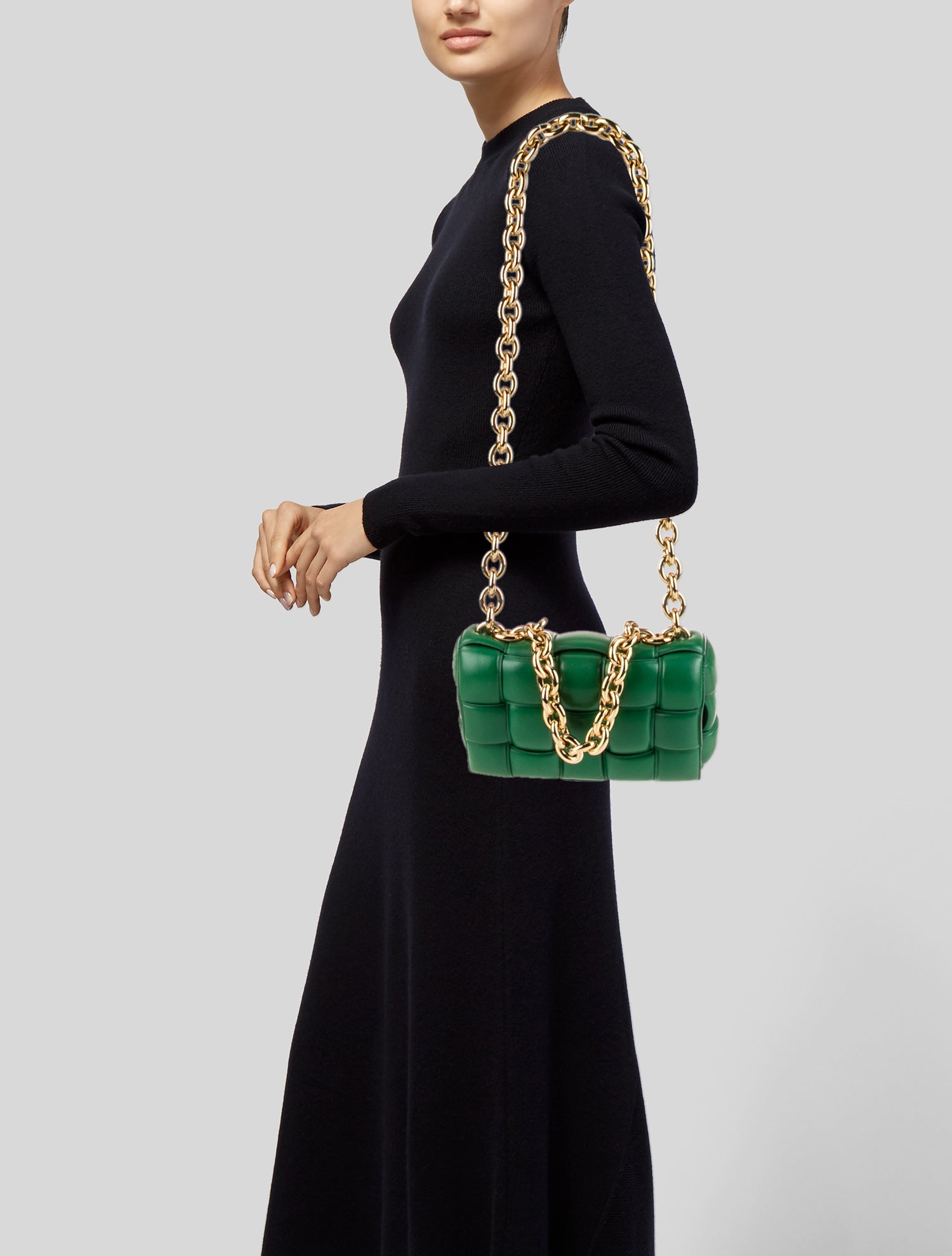 Bottega Veneta Leather Chain Padded Cassette