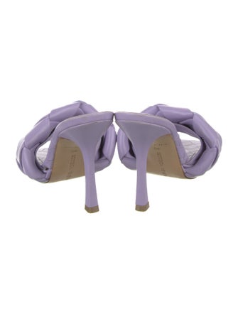 Bottega Veneta Intrecciato Weave Leather Slides