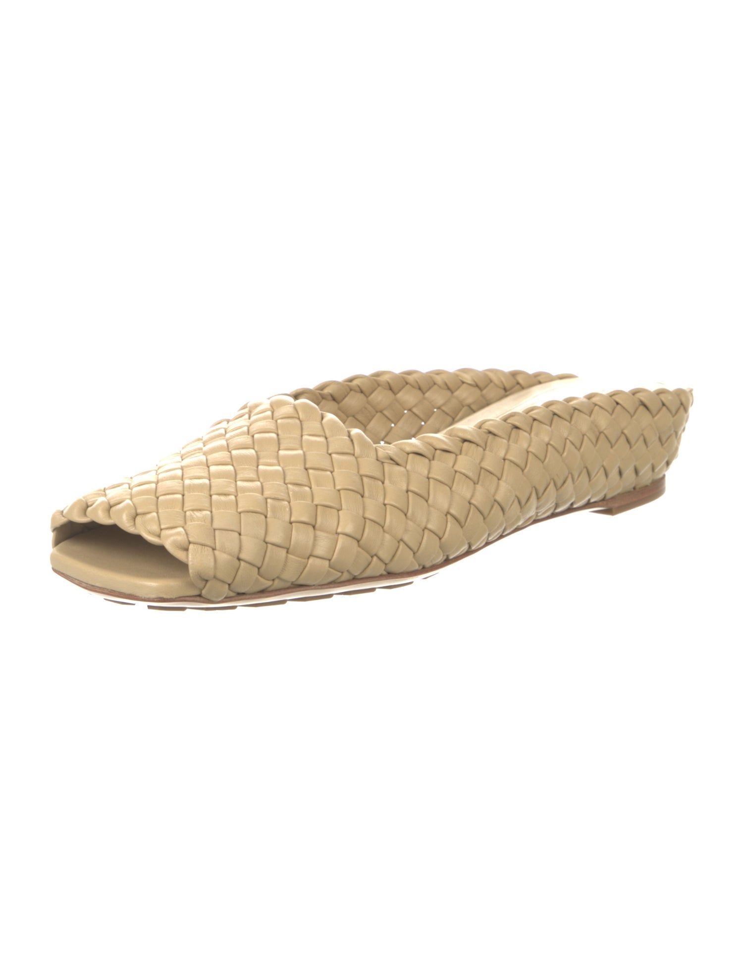 Bottega Veneta Intrecciato Weave Leather Mules