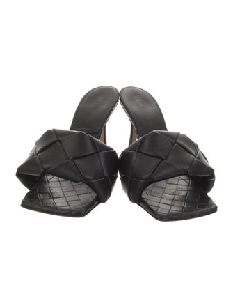 Bottega Veneta Intrecciato Weave Leather Slides