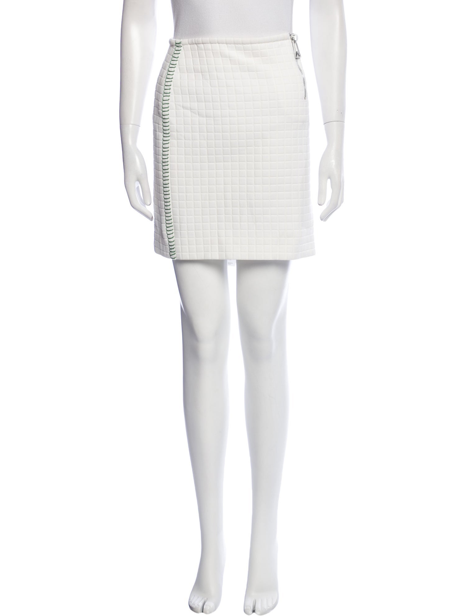 Bottega Veneta Whipstitch Trim Mini Skirt