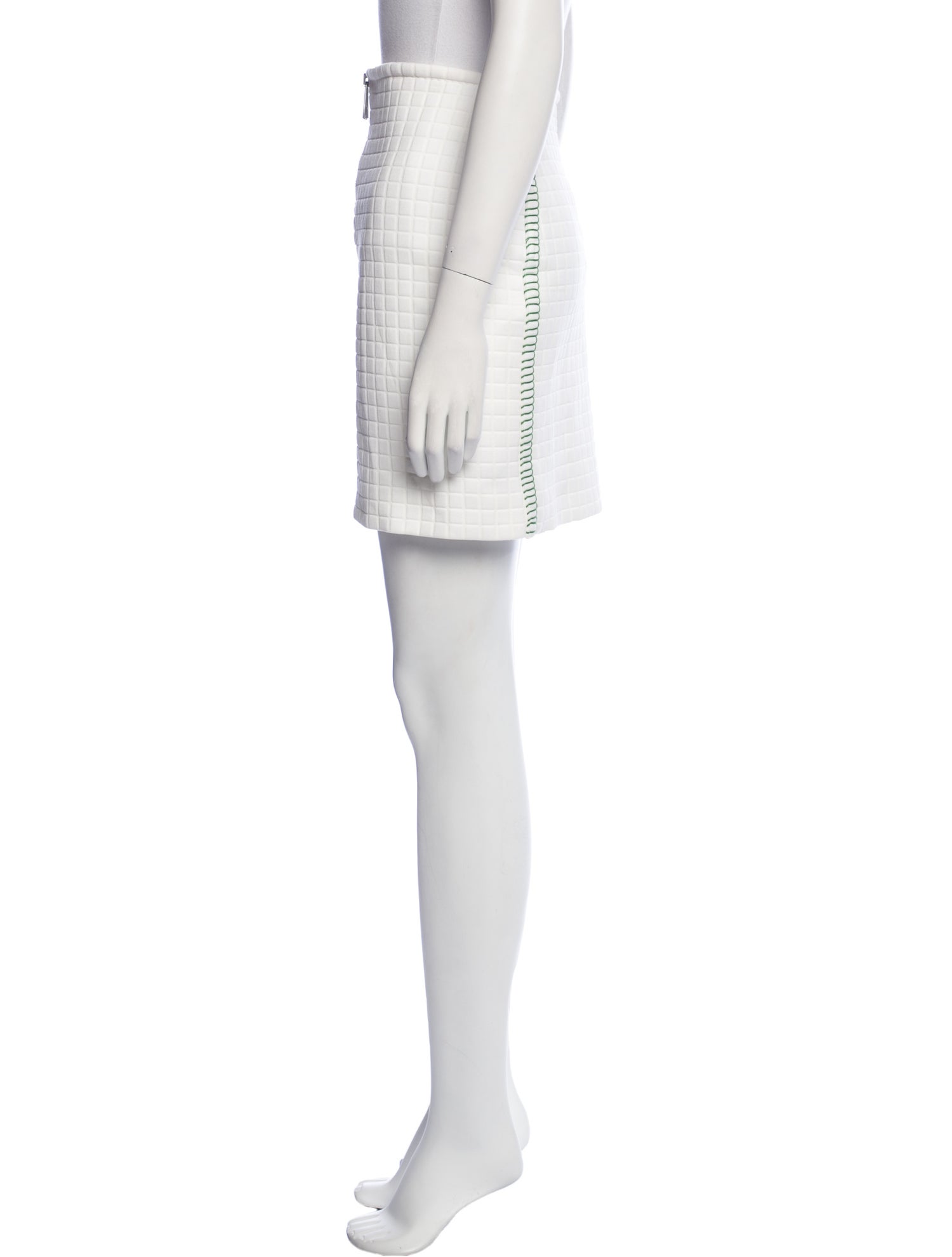 Bottega Veneta Whipstitch Trim Mini Skirt