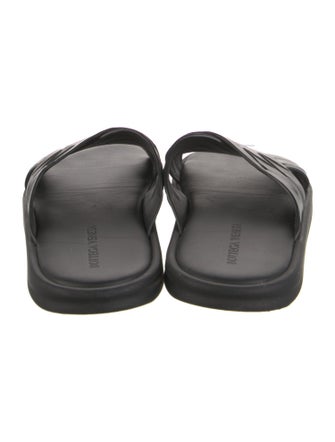 Bottega Veneta Intrecciato Weave Leather Slides