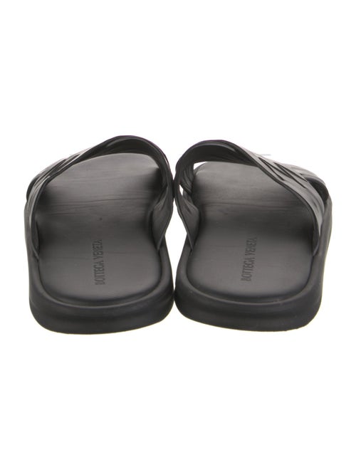 Bottega Veneta Intrecciato Weave Leather Slides