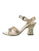 Bottega Veneta Leather Floral Print Sandals