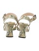Bottega Veneta Leather Floral Print Sandals