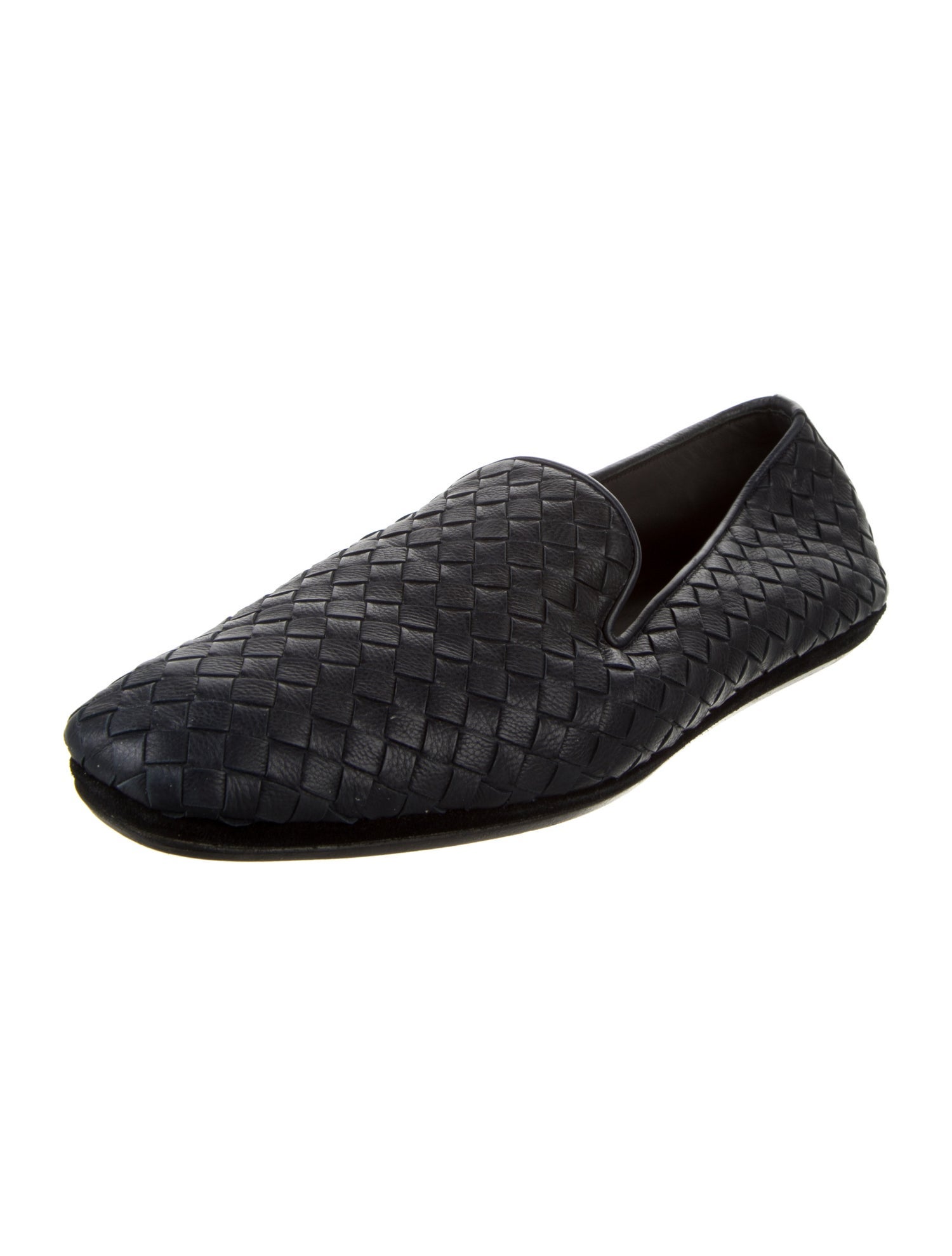 Bottega Veneta Intrecciato Weave Leather Slippers