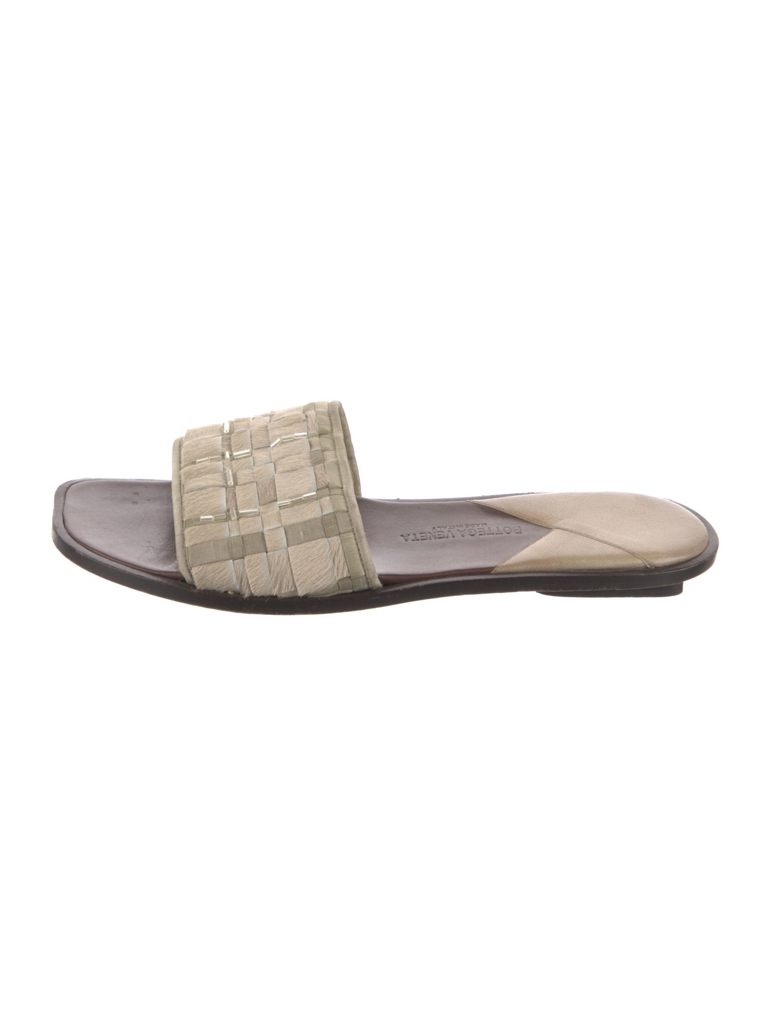 Bottega Veneta Ponyhair Printed Flats