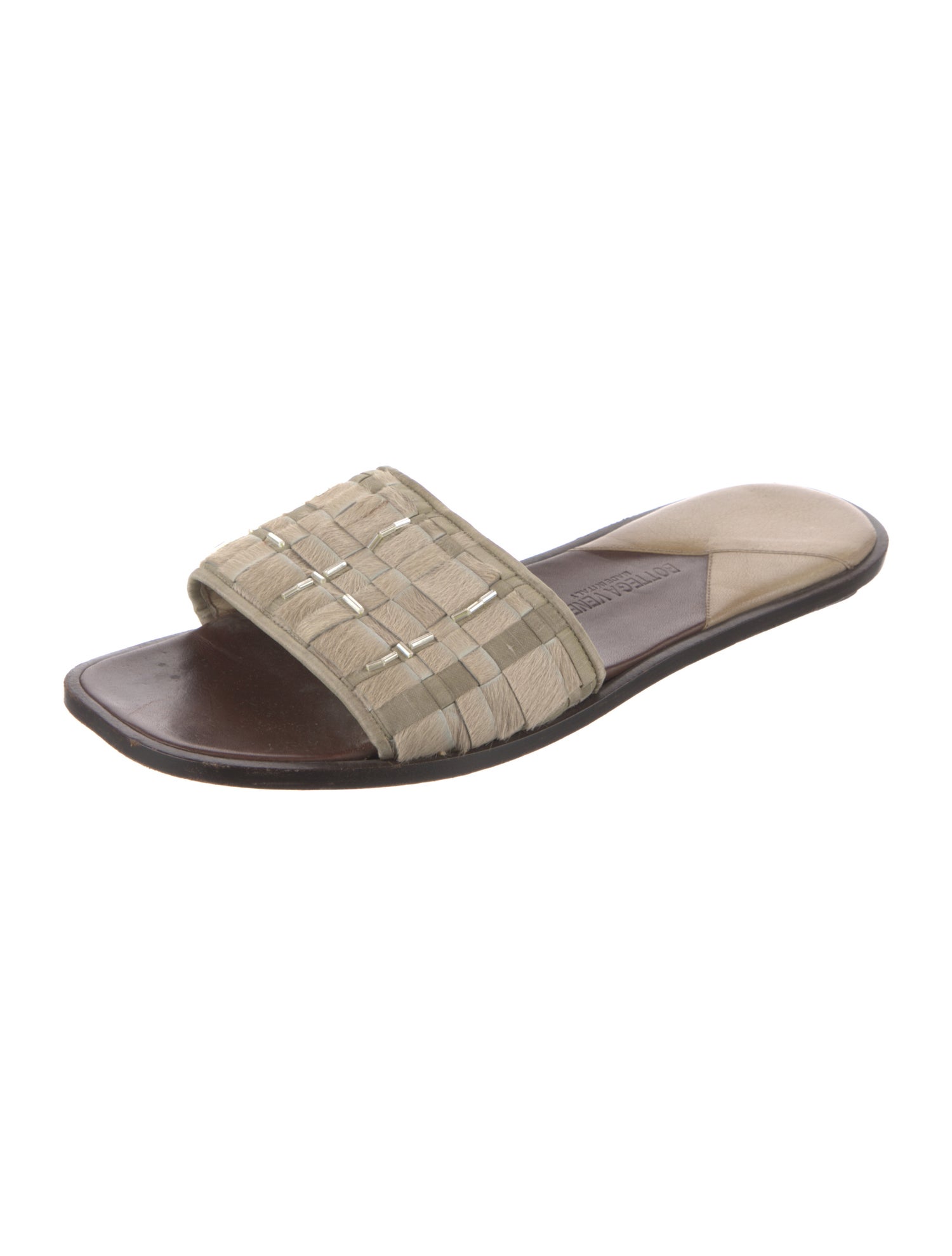 Bottega Veneta Ponyhair Printed Flats