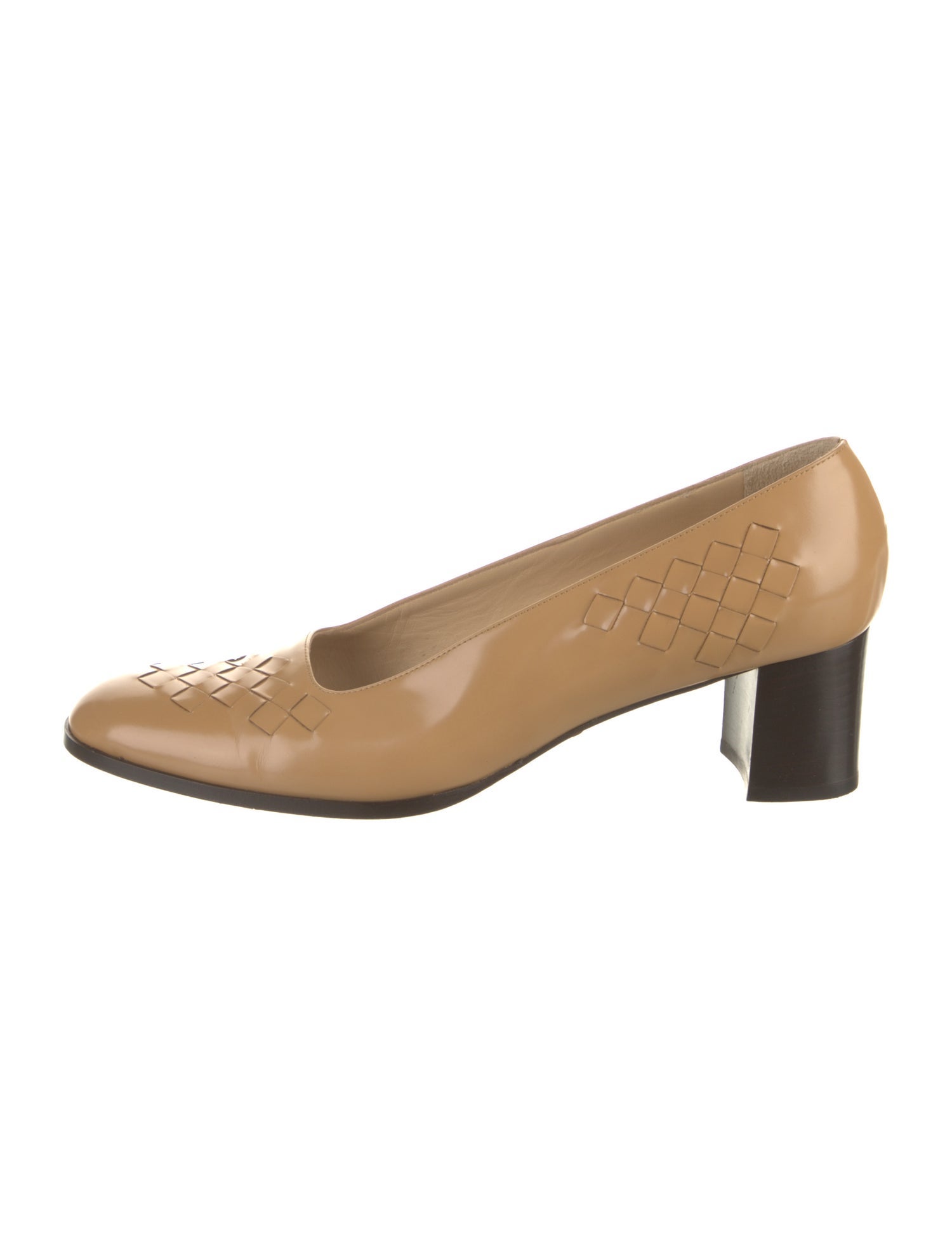 Bottega Veneta Intrecciato Weave Leather Pumps