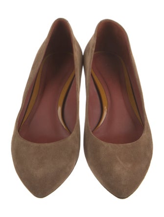 Bottega Veneta Suede Ballet Flats