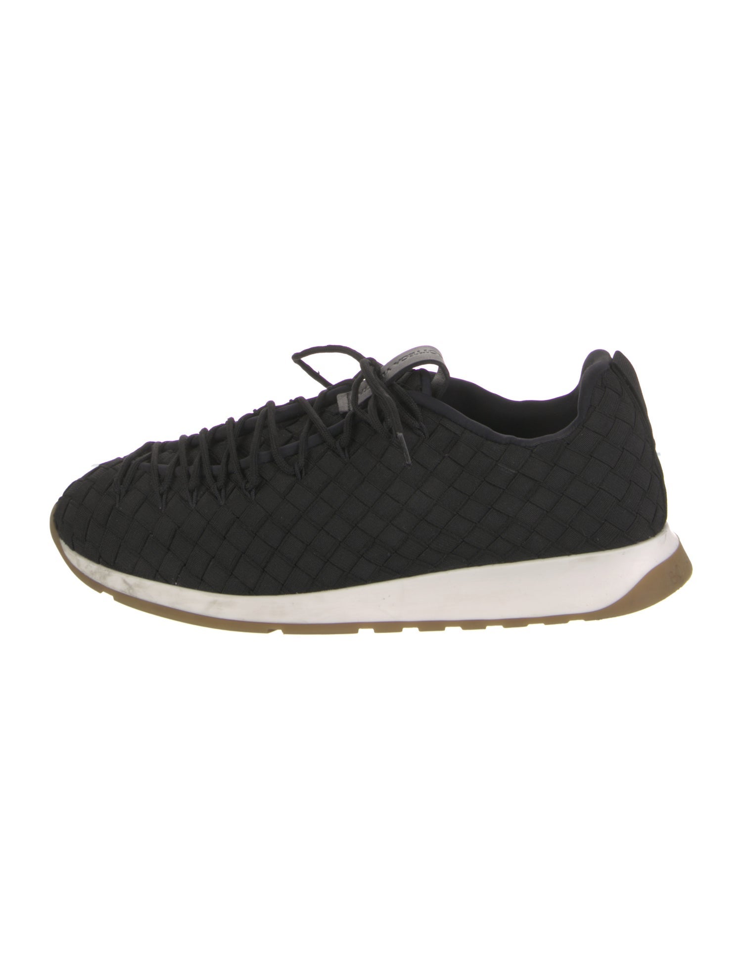 Bottega Veneta Intrecciato Weave Printed Athletic Sneakers