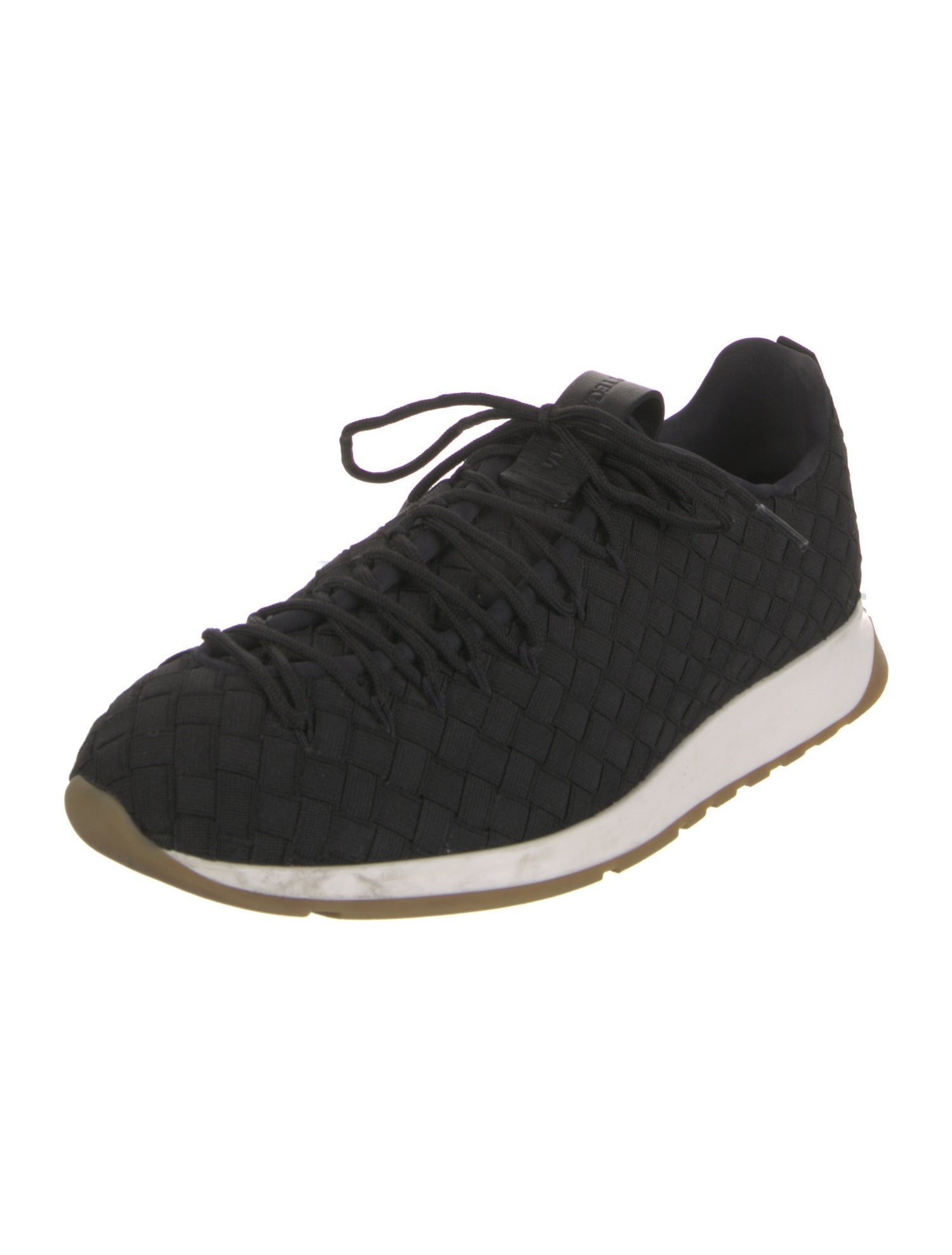 Bottega Veneta Intrecciato Weave Printed Athletic Sneakers