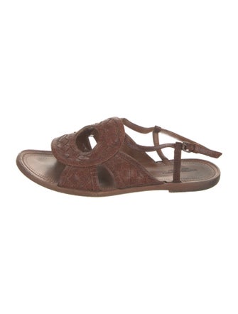 Bottega Veneta Intrecciato Weave Leather Sandals