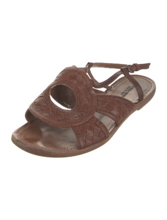 Bottega Veneta Intrecciato Weave Leather Sandals