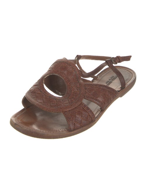 Bottega Veneta Intrecciato Weave Leather Sandals