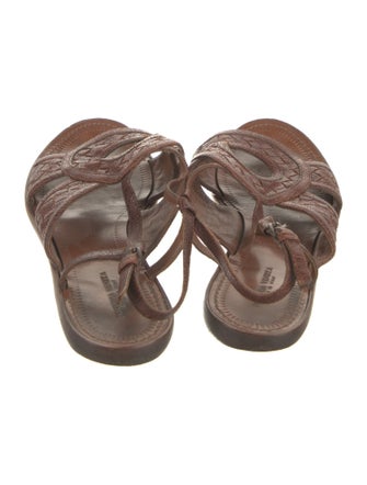 Bottega Veneta Intrecciato Weave Leather Sandals