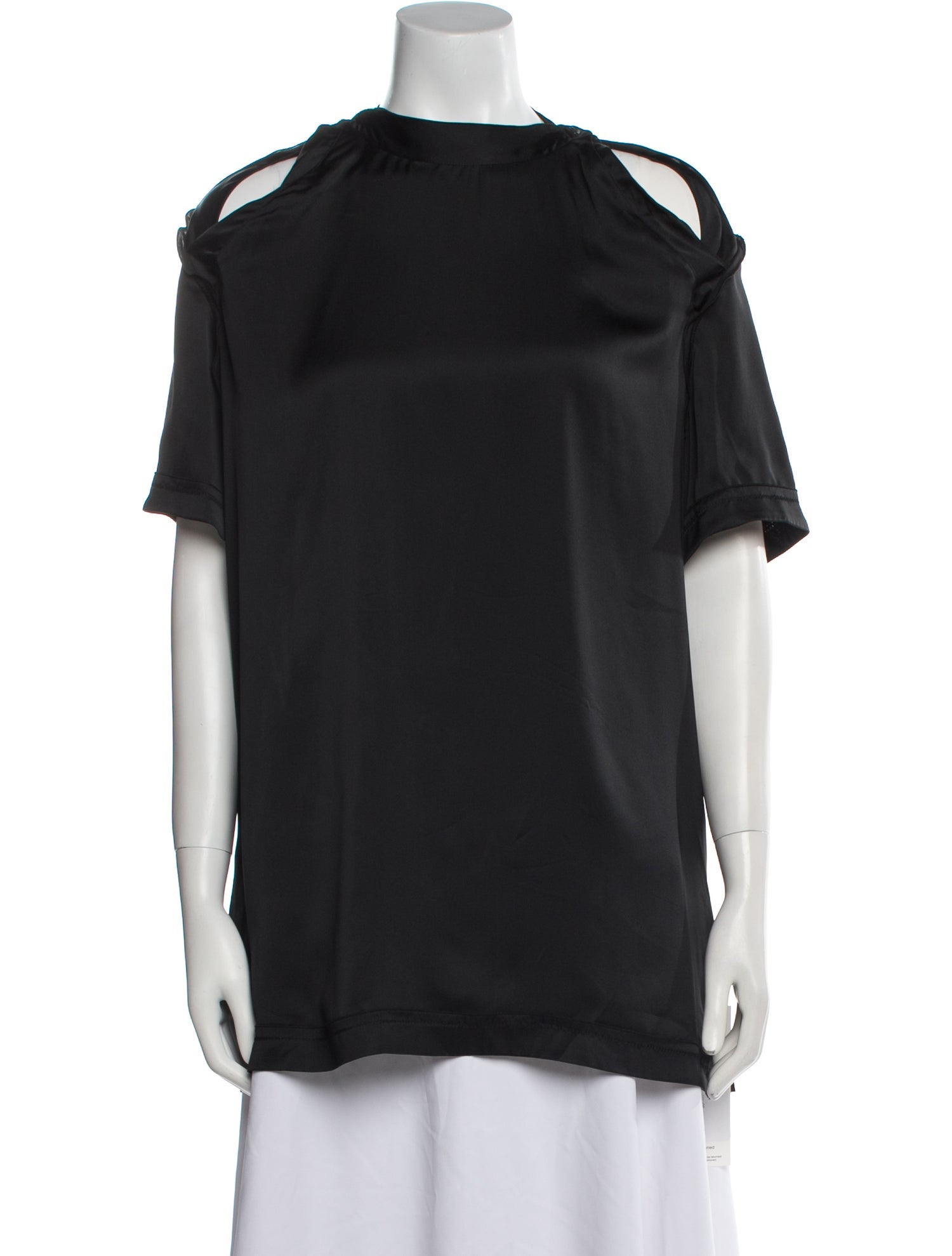 Bottega Veneta Silk Bateau Neckline Blouse