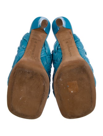 Bottega Veneta Intrecciato Weave Leather Slides