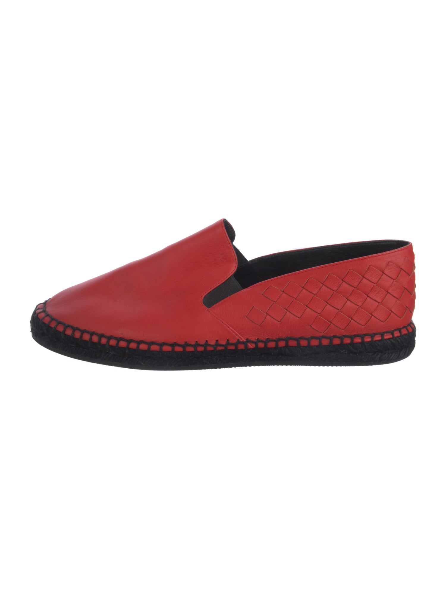 Bottega Veneta Intrecciato Weave Leather Espadrilles