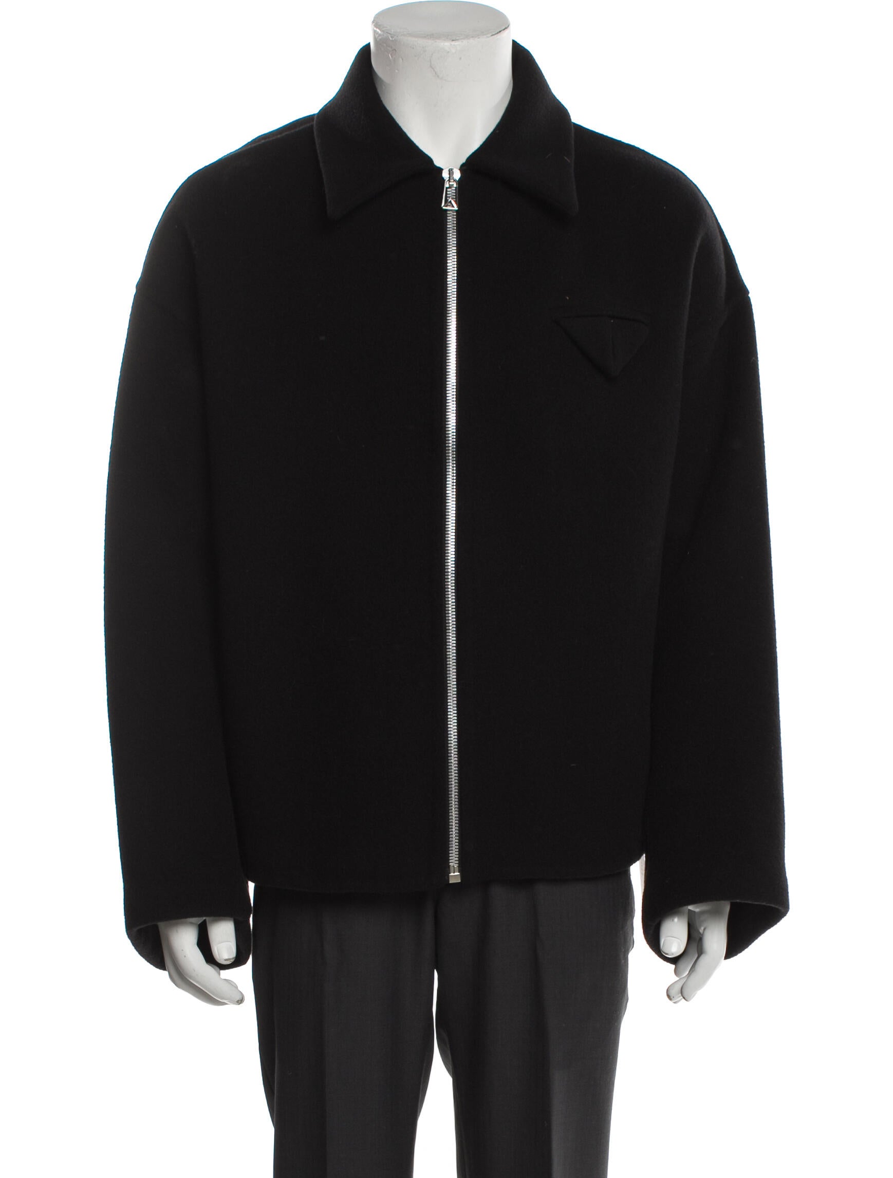 Veronique Branquinho Mandarin Collar Patch Jacket - Grey