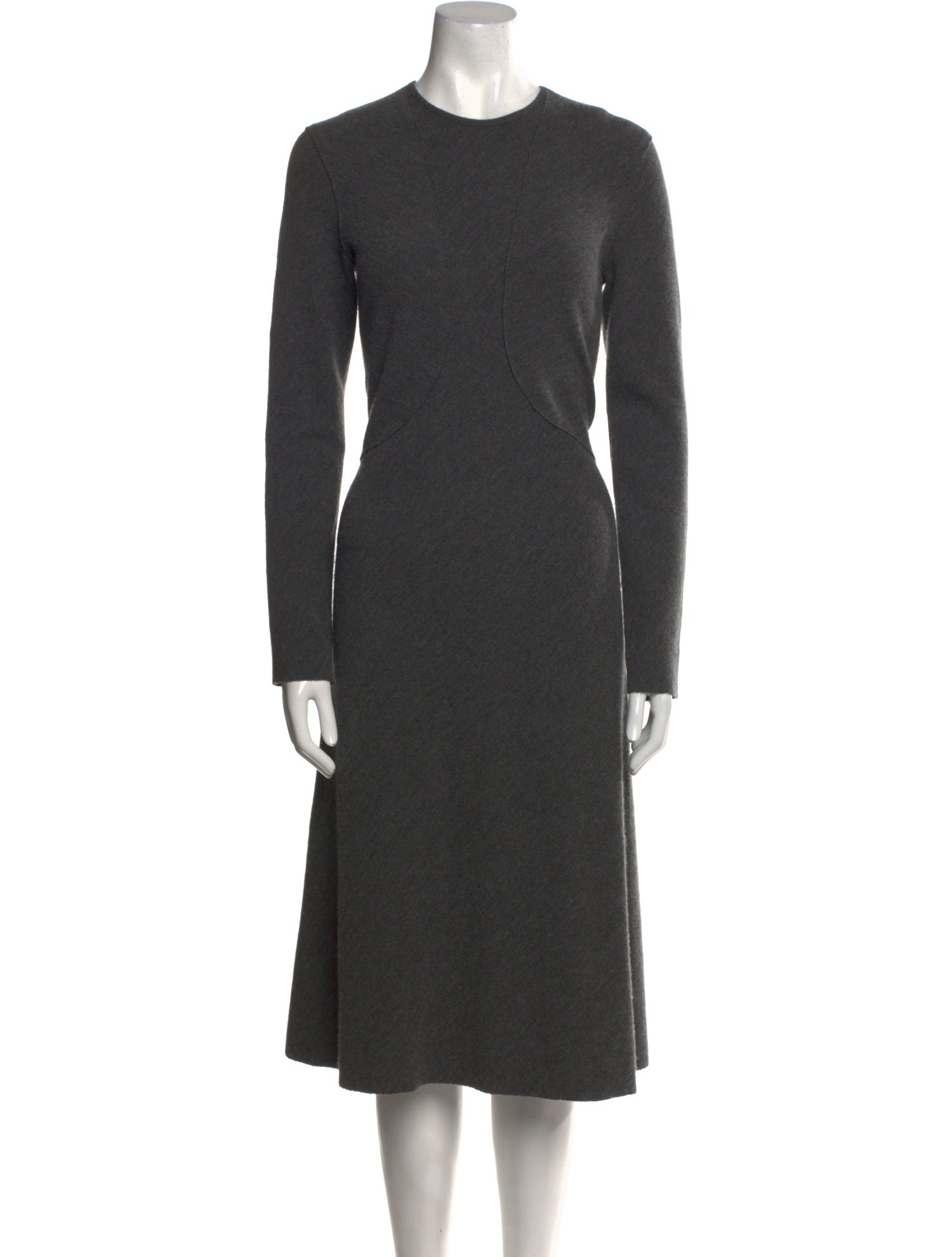 Bottega Veneta Crew Neck Midi Length Dress
