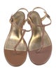 Bottega Veneta Intrecciato Weave Patent Leather T-Strap Sandals