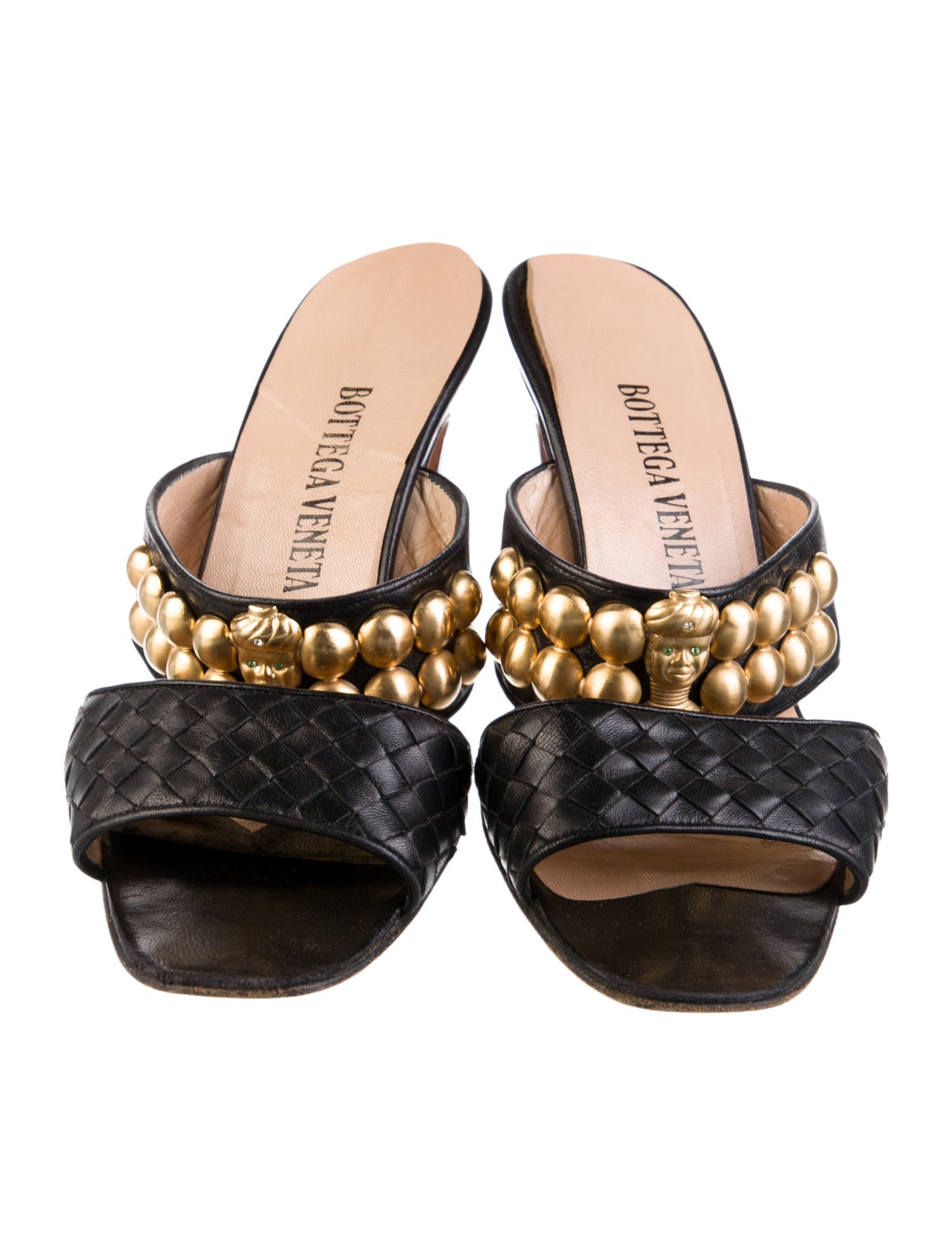 Bottega Veneta Leather Slides