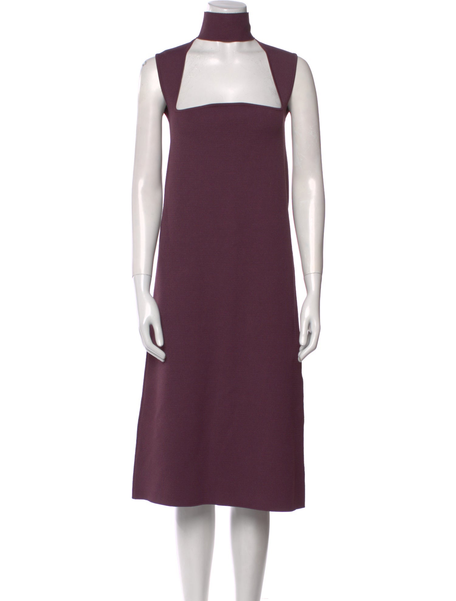 Bottega Veneta Square Neckline Midi Length Dress