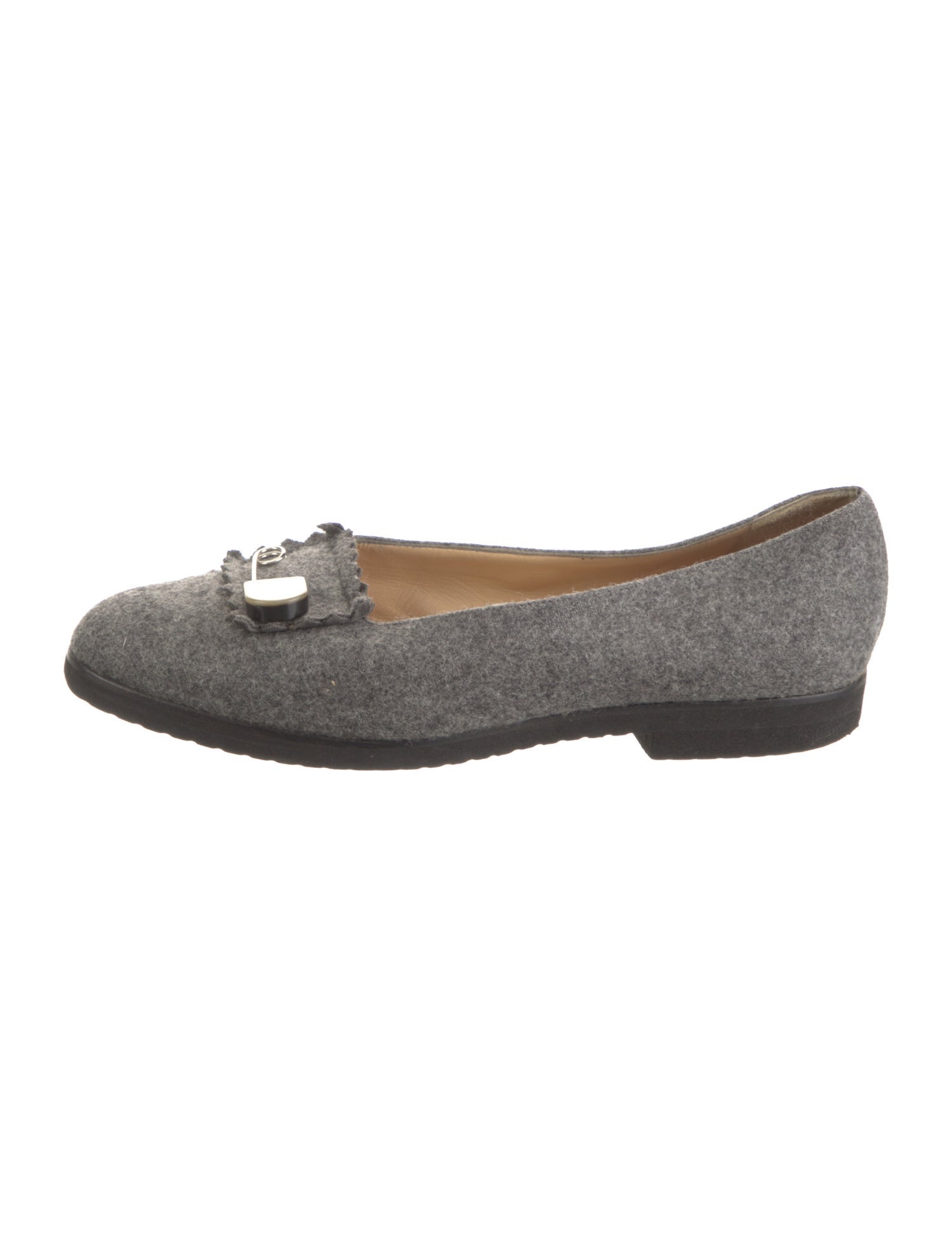 Bottega Veneta Felt Flats