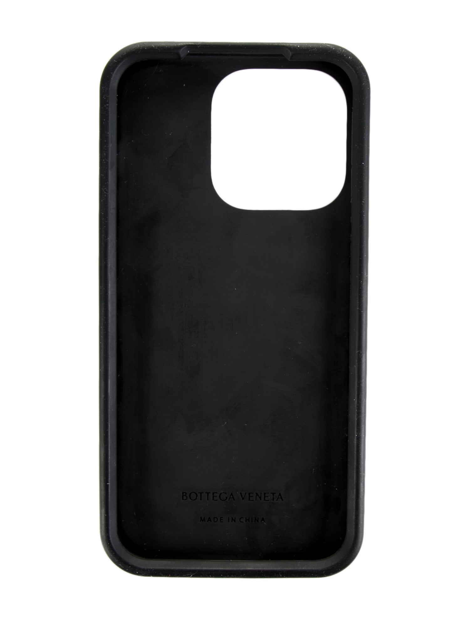 Bottega Veneta Black Pattern Printed iPhone Case 15 Pro