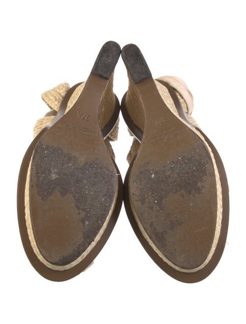 Bottega Veneta Raffia Braided Accents T-Strap Pumps