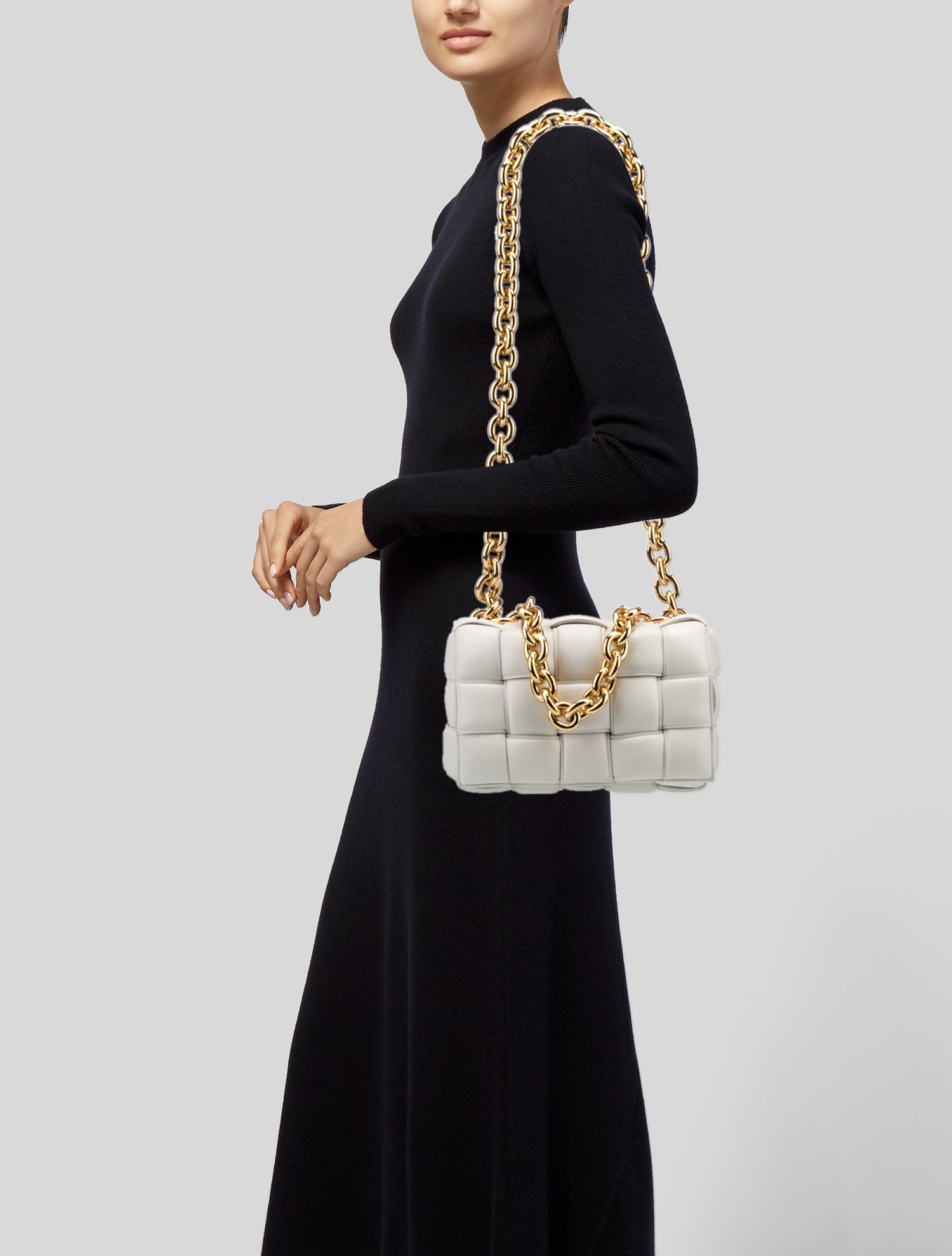 Bottega Veneta Intrecciato Chain Padded Cassette