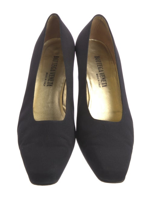 Bottega Veneta Intrecciato Weave Satin Pumps