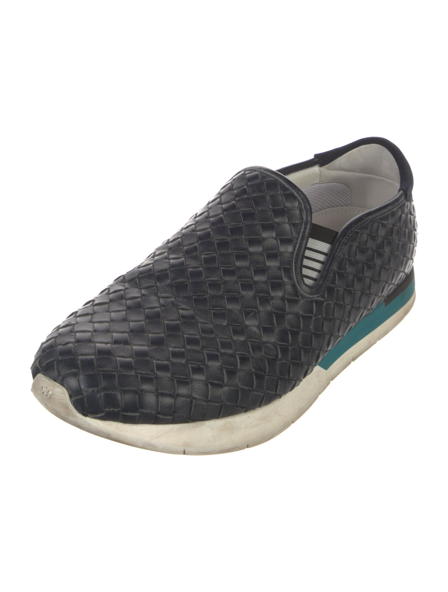 Bottega Veneta Intrecciato Weave Leather Sneakers
