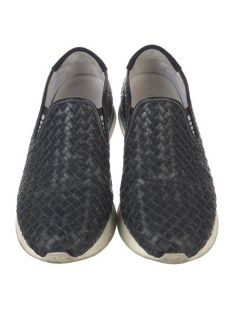 Bottega Veneta Intrecciato Weave Leather Sneakers