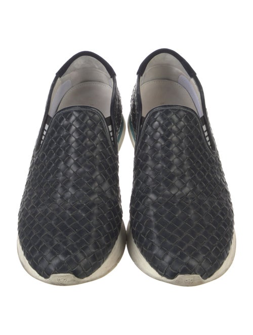 Bottega Veneta Intrecciato Weave Leather Sneakers