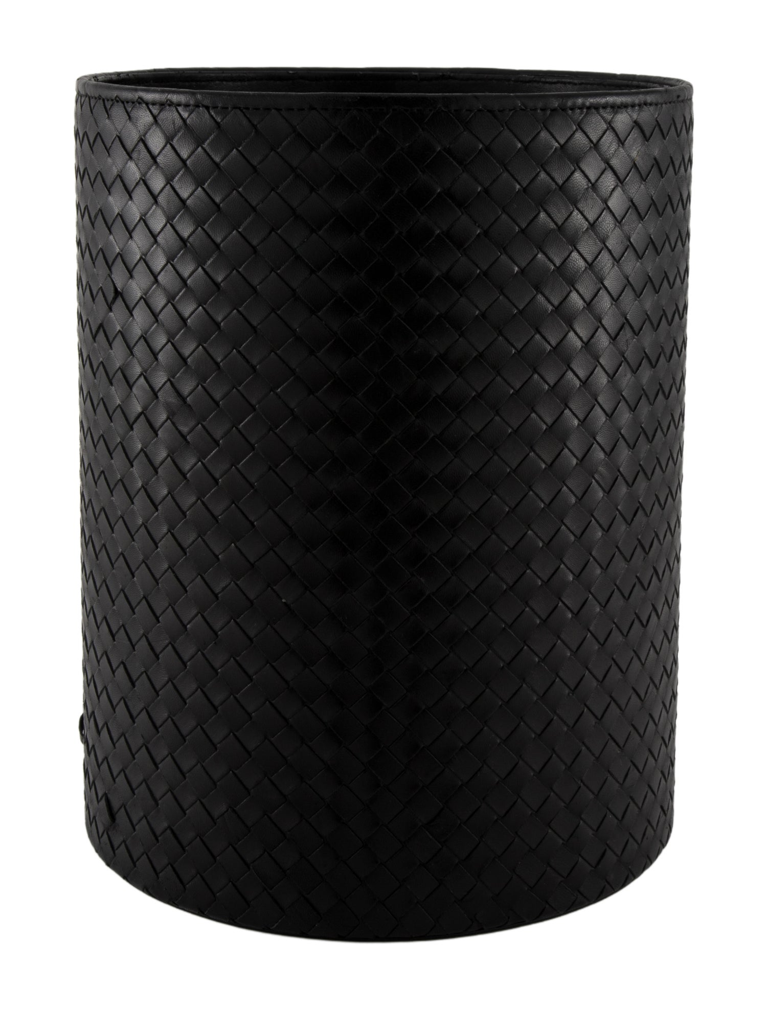 Bottega Veneta Leather Waste Basket