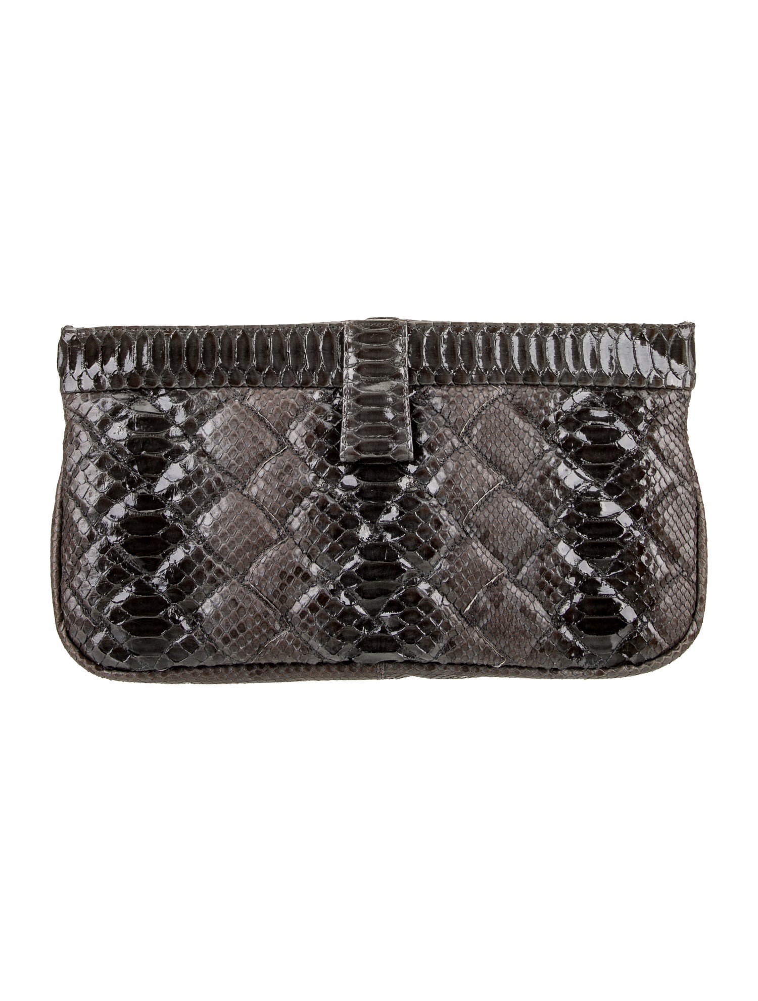 Bottega Veneta Snakeskin Clutch